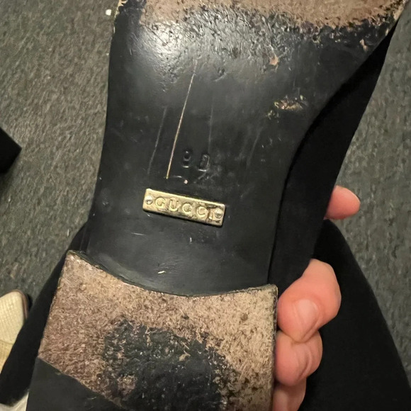 Gucci Black Suede Horse-bit Loafers, size 9 - Picture 10 of 10